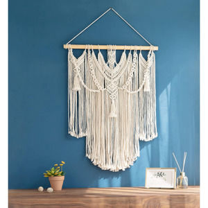 Macrame Wall Hanging Boho Home Decor Chic Woven Decoration F/ Bedroom , Medium